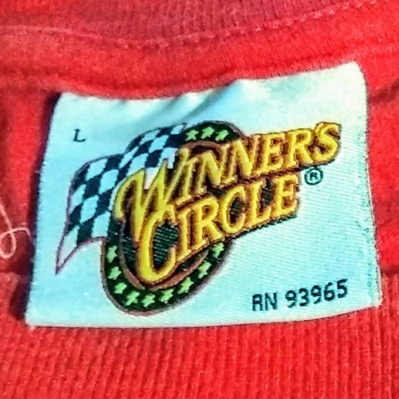 Vintage Winners Circle Tee Shirt‎ NASCAR Dale Earnhardt Jr. Red Size Large - Picture 6 of 6